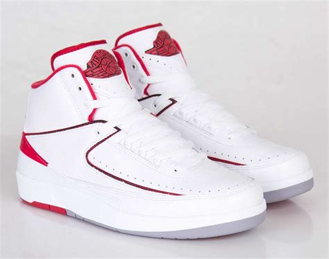 air jordan 2 white red